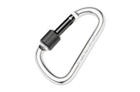 SCREW CARABINER ALUMINIUM SILVER SET/2